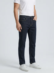 DARK NAVY RAW — Premium Straight Fit Jeans D-2