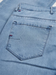 SKY BLUE STRETCH — Premium Straight Fit Jeans D-1