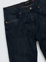 DARK CHARCOAL WASHED —Premium Straight Fit Jeans D-1