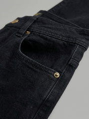 JET BLACK — Premium Straight Fit Jeans