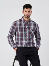 Merlot Plaid — Button Down Shirt