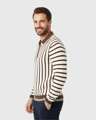 Premium Old Money Half Zipper - 002 Brown