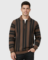 Premium Old Money Half Zipper - 003 Brown