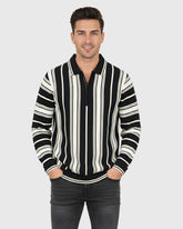 Premium Old Money Half Zipper - 003 Black