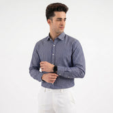Steel Chalk Stripe Formal Shirt