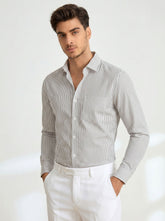 Blanc Pinstripe Formal Shirt