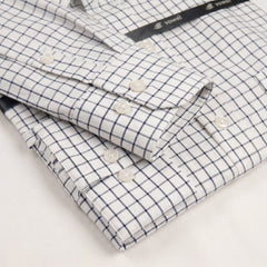 Navy Grid Formal Shirt