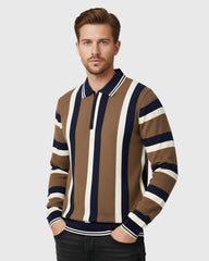 Premium Old Money Half Zipper - 001 - Brown