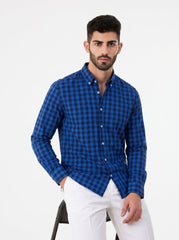 Royal Block — Button Down Shirt