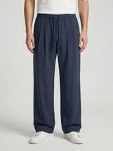 Atlantic Plain Trouser — Deep Navy