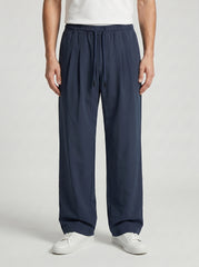 Atlantic Plain Trouser — Deep Navy