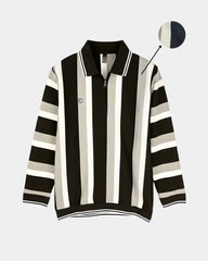 Premium Old Money Half Zipper - 001 - Black