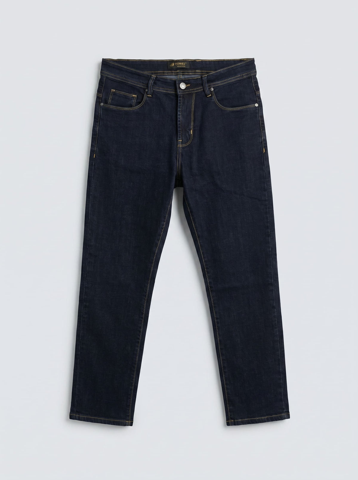 DARK NAVY RAW — Premium Straight Fit Jeans D-2