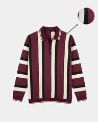 Premium Old Money Half Zipper - 001 - Maroon