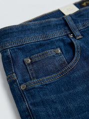 MEDIUM BLUE WASHED — Premium Straight Fit Jeans D-2