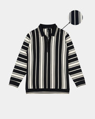 Premium Old Money Half Zipper - 003 Black