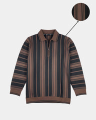 Premium Old Money Half Zipper - 003 Brown