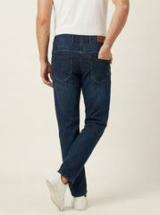 INDIGO WHISKER WASH — Premium Straight Fit Jeans D-1