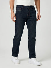 DARK CHARCOAL WASHED —Premium Straight Fit Jeans D-1