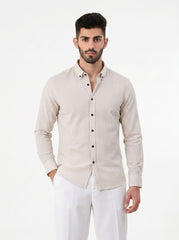 Ivory Micro — Button Down Shirt