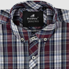 Merlot Plaid — Button Down Shirt