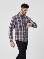 Merlot Plaid — Button Down Shirt