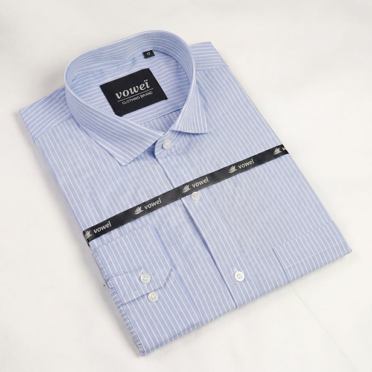 Azure Pinstripe Formal Shirt