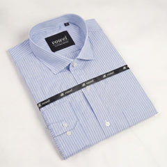 Azure Pinstripe Formal Shirt