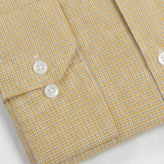 Golden Gingham Formal Shirt