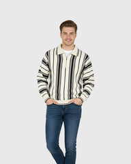 Premium Old Money Half Zipper - 003 Beige