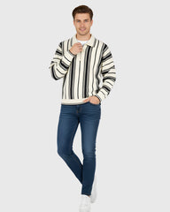 Premium Old Money Half Zipper - 003 Beige