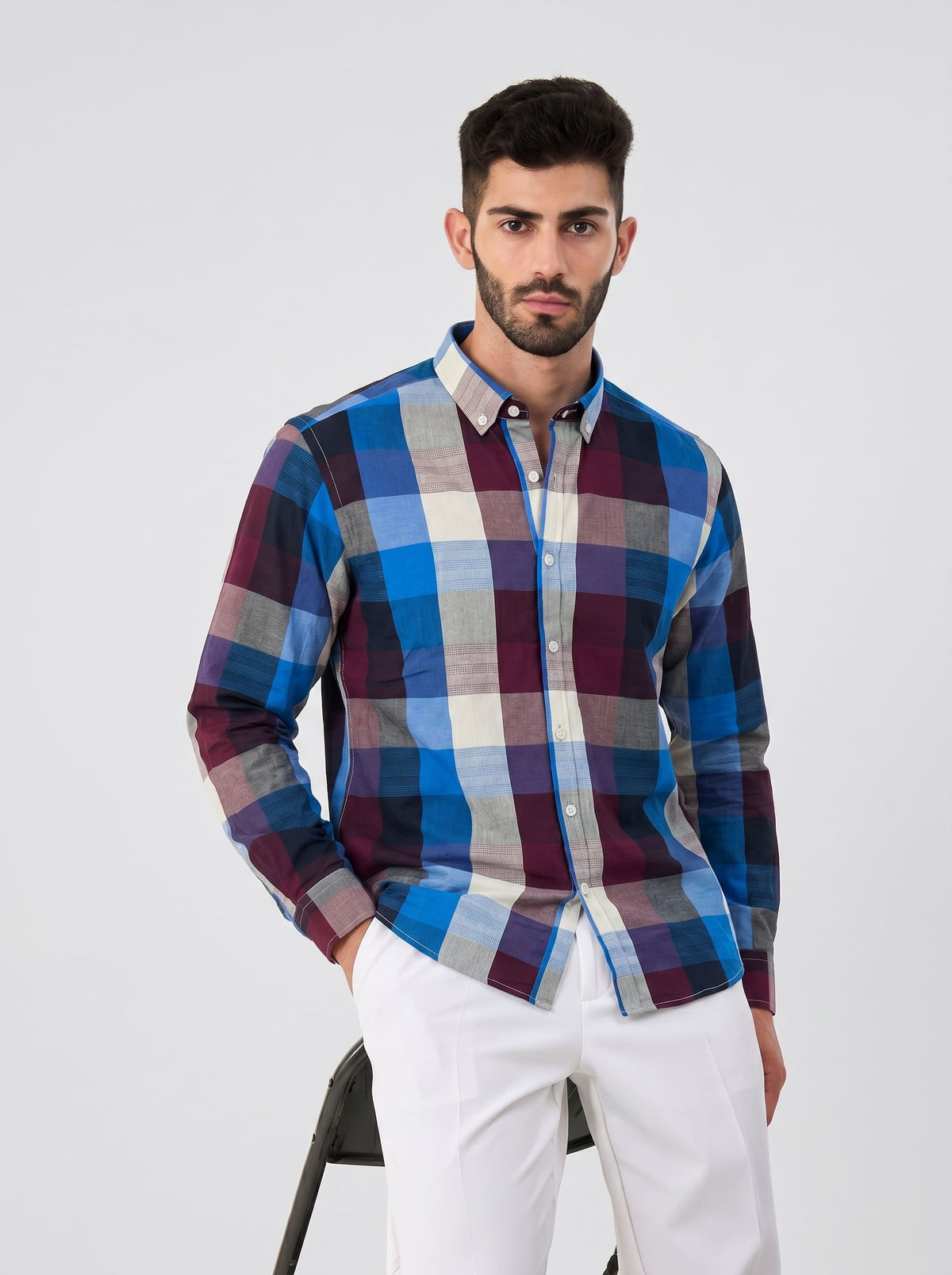 Cobalt Dusk — Button Down Shirt