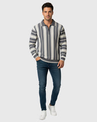 Premium Old Money Half Zipper - 003 Grey