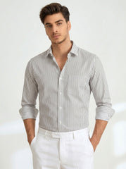 Blanc Pinstripe Formal Shirt