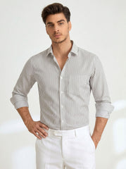 Blanc Pinstripe Formal Shirt