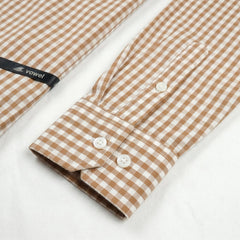 Caramel Gingham Formal Shirt
