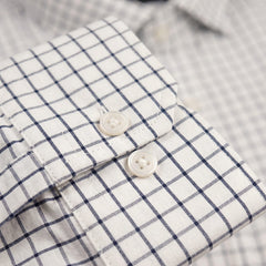 Navy Grid Formal Shirt