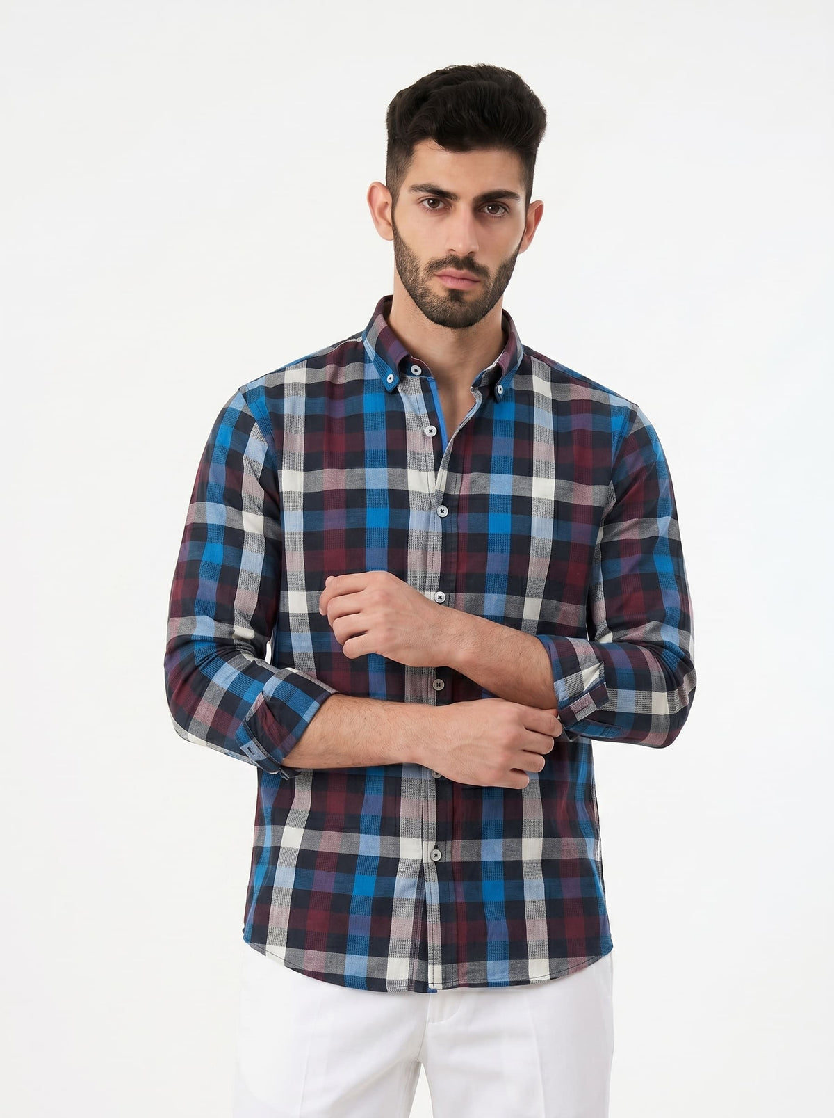 Midnight Mosaic — Button Down Shirt