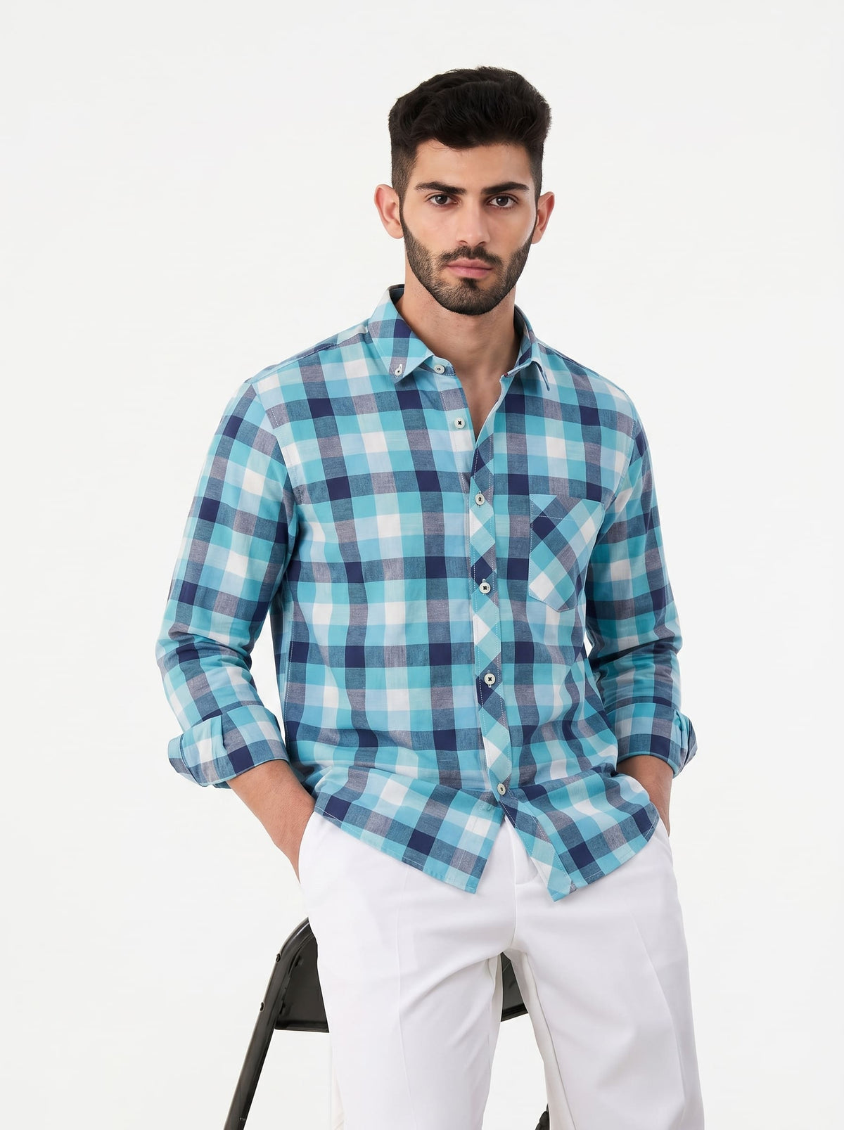 Aqua Rush — Button Down Shirt