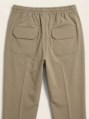 Desert Tapered Pleat Trouser — Warm Beige