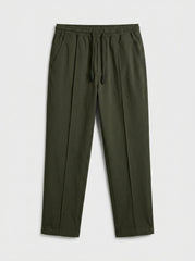 Ranger Olive Tapered Pleat Trouser  — Deep Olive