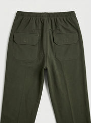 Ranger Olive Tapered Pleat Trouser  — Deep Olive