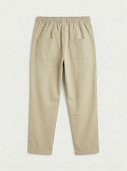 Sahara Plain Trouser — Warm Sand Beige