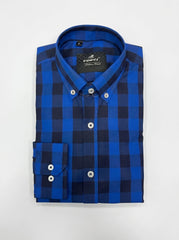 Royal Block — Button Down Shirt
